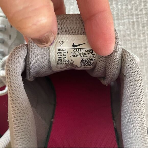 Nike Revolution 5 grey aqua athletic running shoes sneakers ladies 9.5 low top - Picture 6 of 8